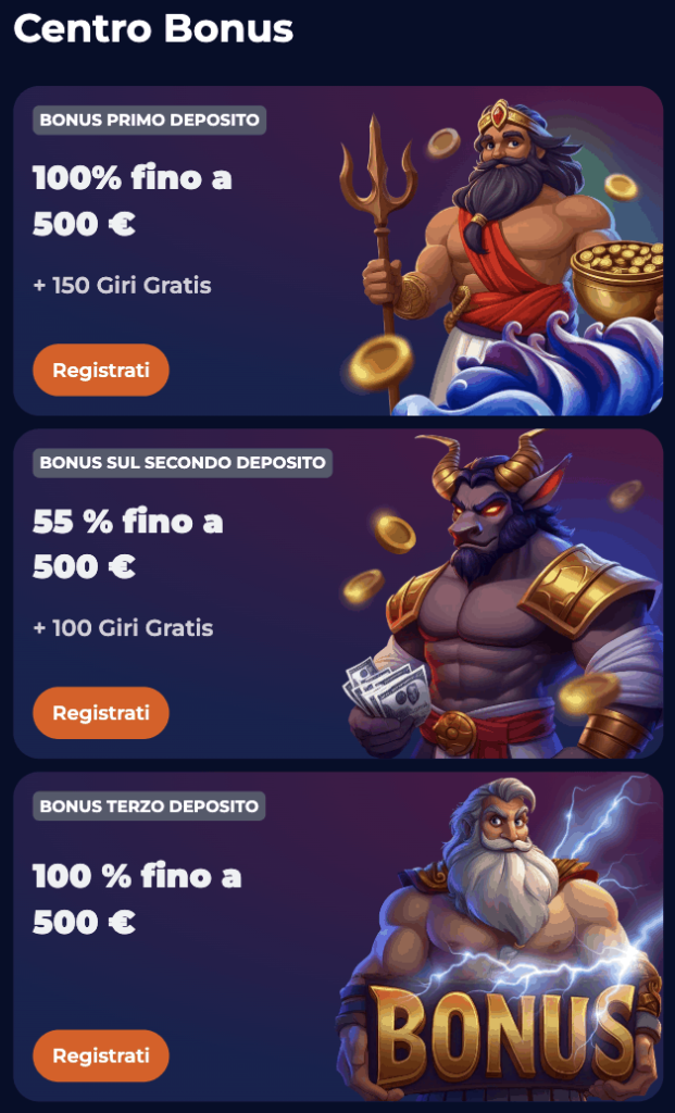 nine casino bonus di benvenuto